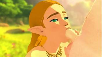 Zelda gives Blowjob in BOTW